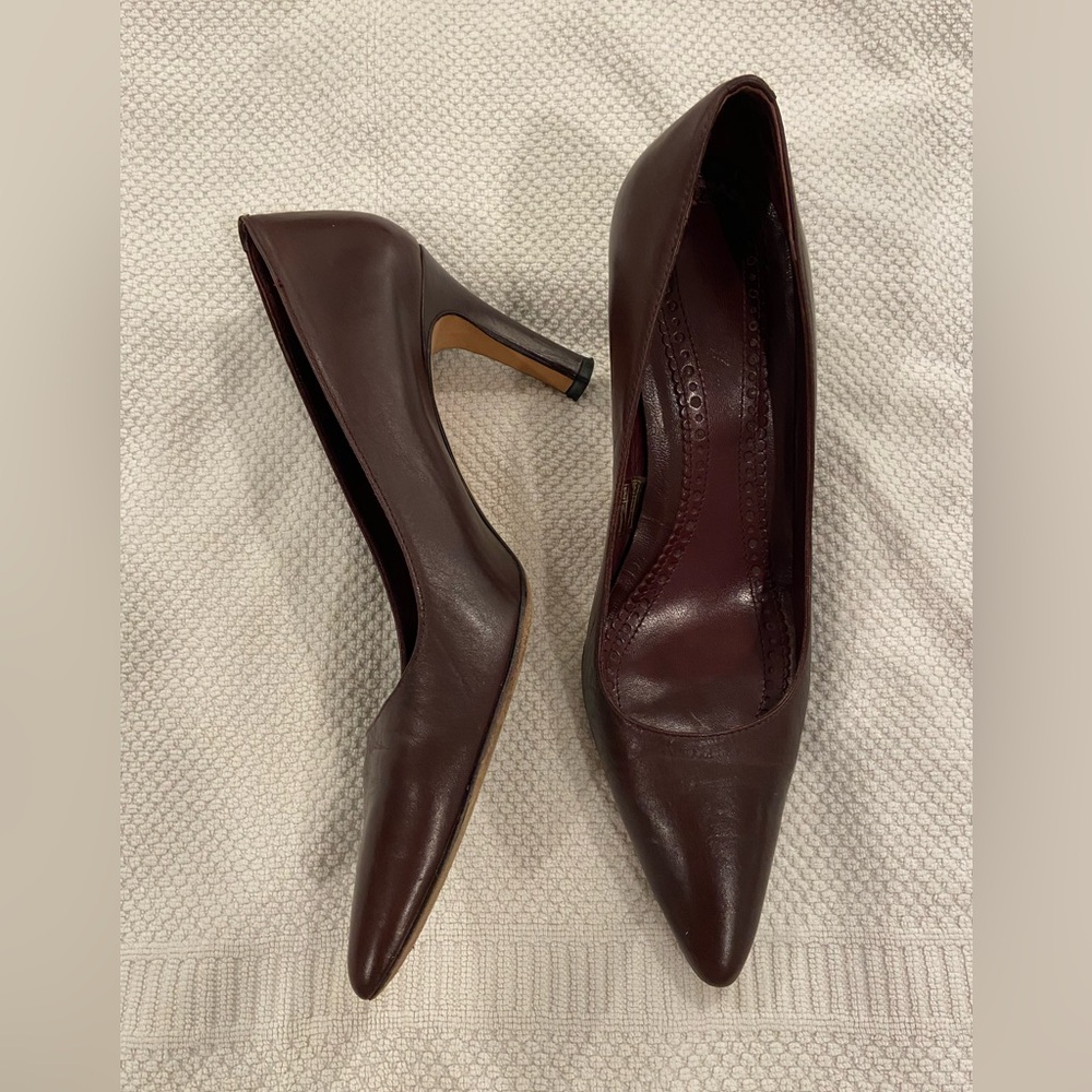 Brooks Brothers Brown Italian Leather Pumps